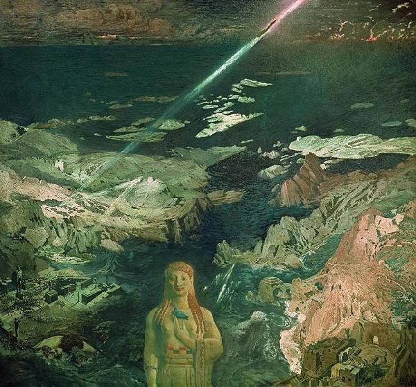 Leon Bakst Ancient horror Norge oil painting art